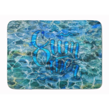Carolines Treasures Summer Under Water Machine Washable Memory Foam Mat BB5365RUG